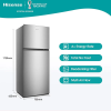 Hisense 488L Fridge (Net 375L) 2-Door Top Freezer Refrigerator, No Frost, Silver, A+, RT488N4ASU - Image 4