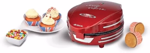 Ariete Electric Muffin And Cupcake Maker ART188, Non-Stick Plate, 7 Moulds, 700W - Red - Image 2