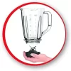 Moulinex Blendforce 2 Blender LM422127, Chopper, 600 Watts, Plastic Jar 2L Jug Ice Crushing - Image 2