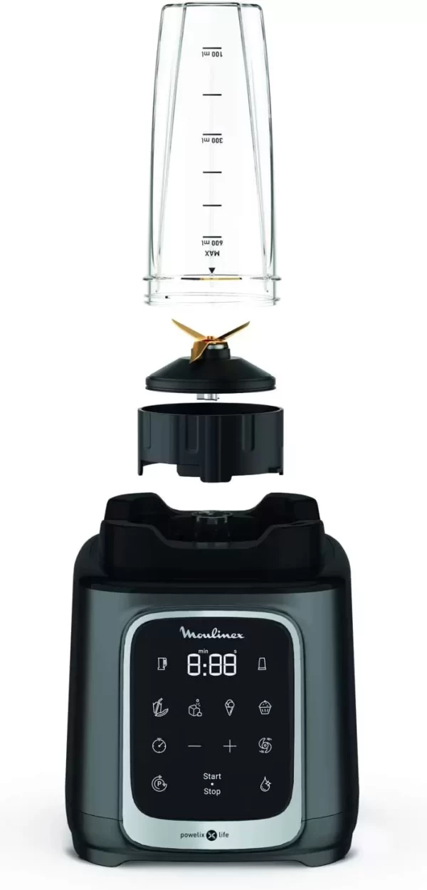 Moulinex Digital Blender LM91HD27, InfinyMix+, 1.75L Tritan Jar,Travel Cup, 5 Auto Programs + Manual Control - Image 8