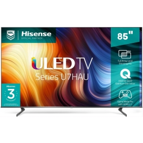 Hisense 85" ULED Smart TV; Premium Quantum Dot 4K UHD Smart 85U7K – Black.