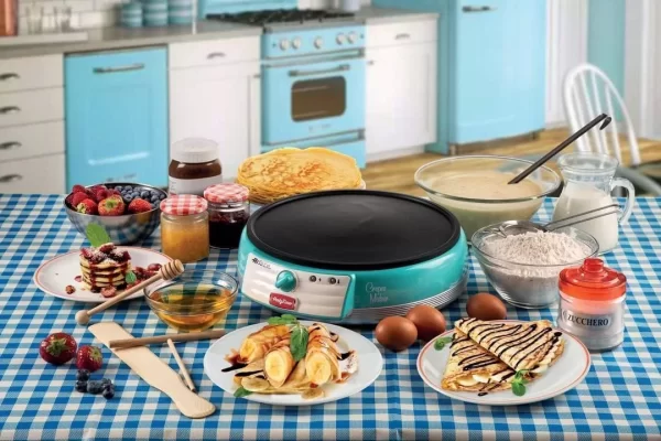 ARIETE 0202 Partytime Crepe Maker 1000 W Turquoise - Image 4