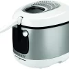 Moulinex Mega Deep Fryer AM480027, 3L Oil, 2100W, 2 kg Capacity, Non-Stick Bowl, Odor Filtration - White - Image 6