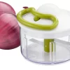 Tefal K1330404 Manual Food Chopper and Mixer, Stainless Steel Blades for Vegetables, Onions, Herbs and Nuts, 5 Second Chopper, 500 ml, Green - Image 2