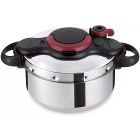 Tefal Clipso Minut Easy 6L Pressure Cooker P4620766 - Silver.