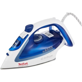 Tefal Easygliss Durilium Airglide Soleplate Steam Iron, 2400 Watts, FV5715M0