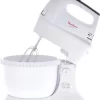 Moulinex Quick Mix Hand Mixer With Plastic Stand Bowl, 300 Watts HM311127 - White - Image 2