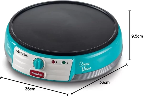 ARIETE 0202 Partytime Crepe Maker 1000 W Turquoise - Image 6
