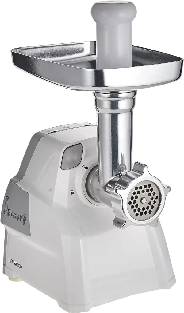 Kenwood Meat Grinder MGP40, 2100W Meat Mincer, Kebbe Maker, Sausage Maker, Biscuit Attachment - White - Image 11