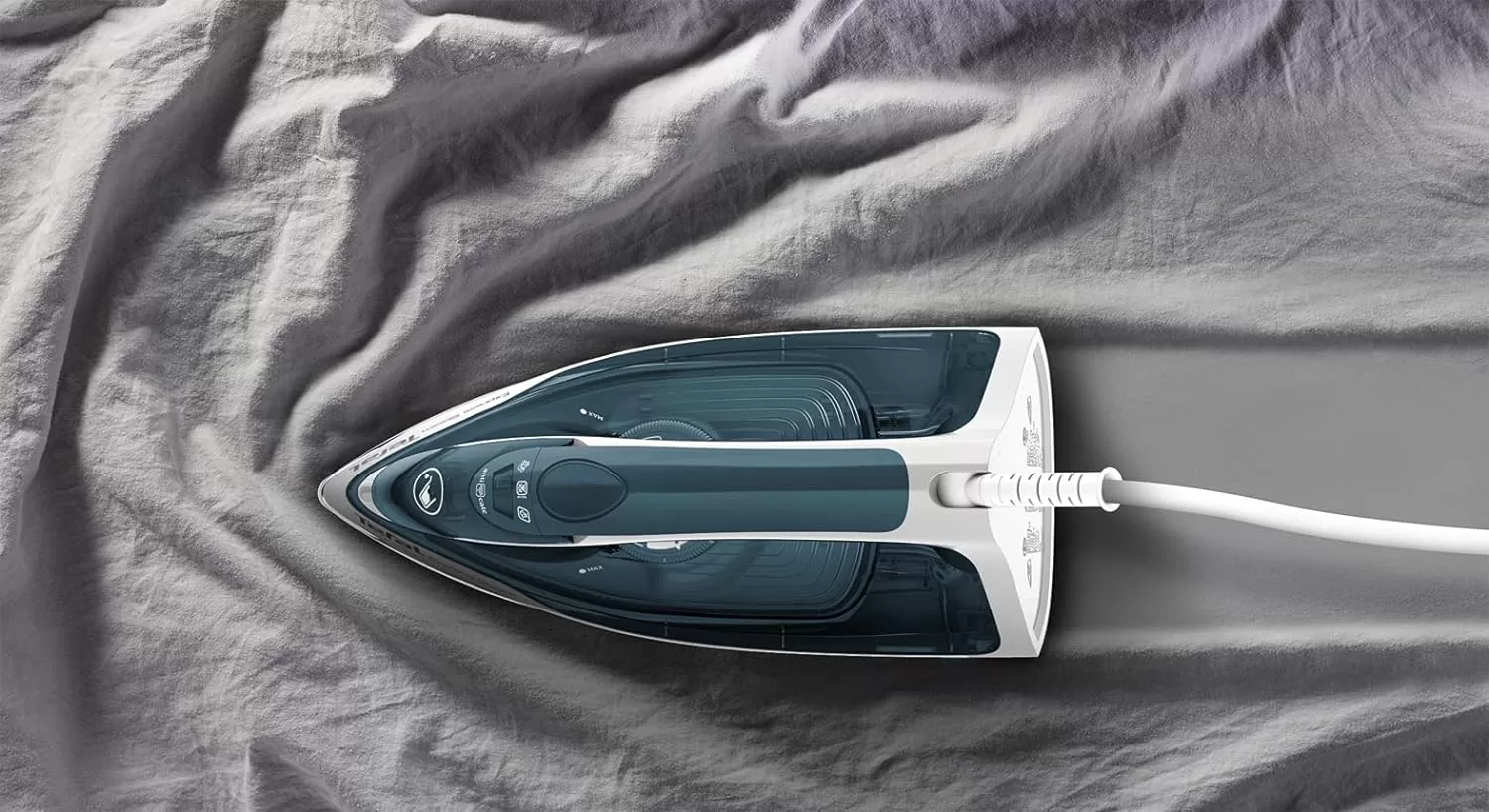 Tefal Steam Iron Express Steam FV2831M0, 210 g/min, 2400W - 270ml - Green - Image 3