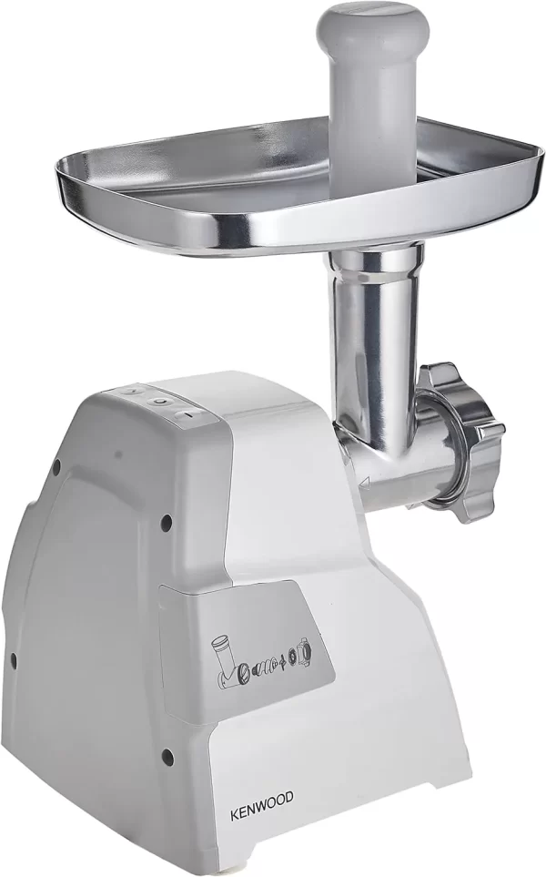 Kenwood Meat Grinder MGP40, 2100W Meat Mincer, Kebbe Maker, Sausage Maker, Biscuit Attachment - White - Image 9