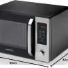 Kenwood 30L Microwave Oven with Grill MWM30, Digital Display, 5 Power Levels, Defrost Function, Auto Menu, 1000W - Black/Silver - Image 2