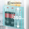 Hisense 328L Double Door Fridge (Net 251L) RT328N4DGN, Top Mount Freezer, Frost-free Refrigerator – Silver - Image 4