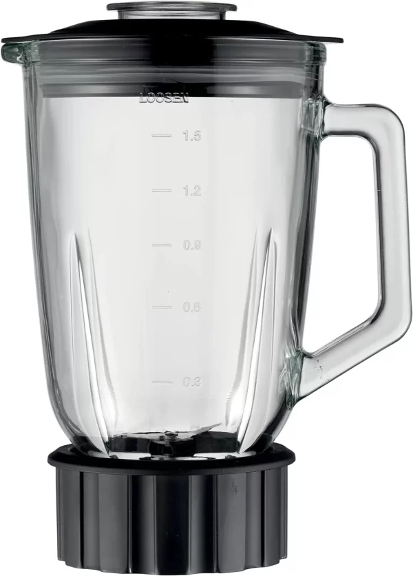 KENWOOD Glass Blender BLP44, 800W Smoothie Blender, 1.5L Jar, Glass Grinder Mill, Meat Grinder/Chopper Mill, Ice Crush Function - Silver - Image 4