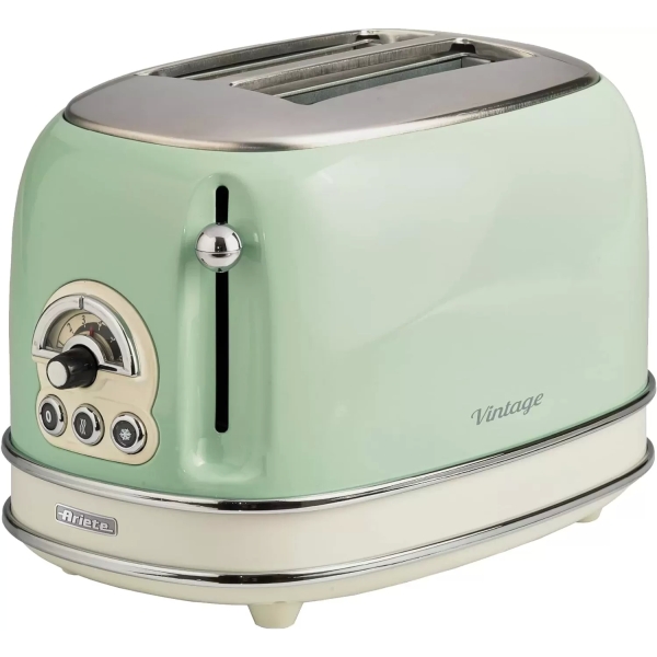 Ariete 0155 Retro Style 2 Slice Bread Toaster - Green