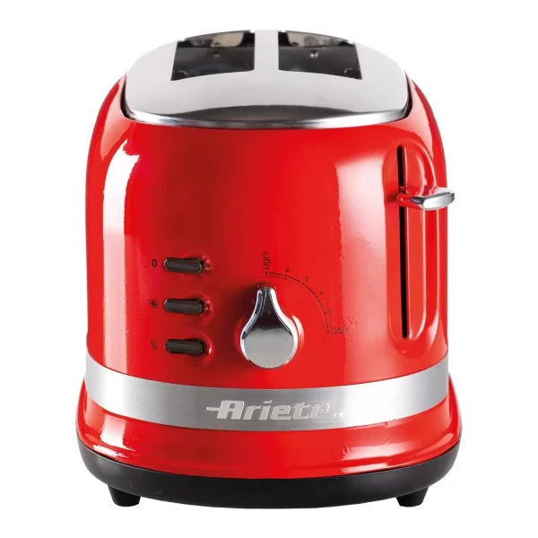 Ariete 0149R Moderna 2 Slice Toaster, Defrost, Heating & Cooking Function, Red - Image 4