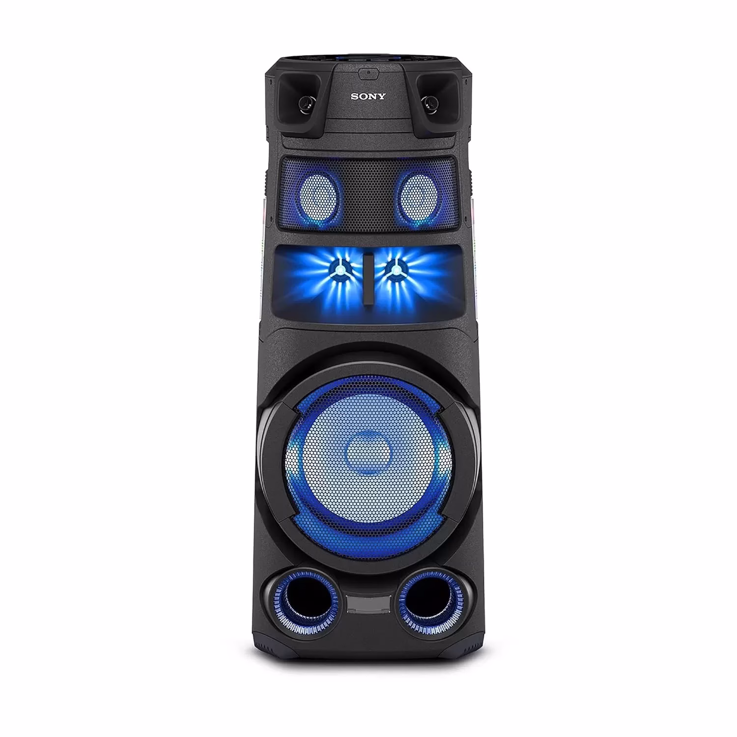 SONY MHC-V83D Wireless Bluetooth Party Speaker with Omnidirectional Party Sound, Light and CD player (Black)