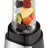 Kenwood Personal Blender BLM05, 350W Smoothie Blender, 570ml & 400ml Tritan Smoothie2Go Bottle and Lid, Ice Crush Function - Black/Silver - Image 6