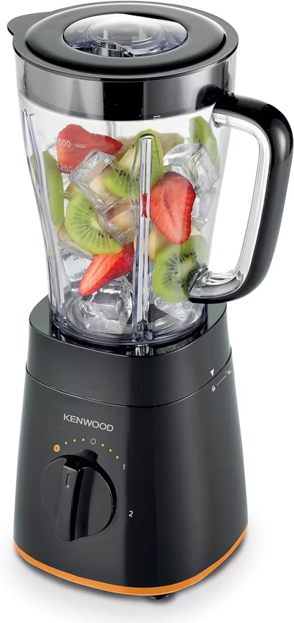 Kenwood Blender BLP15.360BK, 500W, Smoothie Maker 1.5L Jar, Grinder Mill, Chopper Mill, Ice Crush Function - Black - Image 3