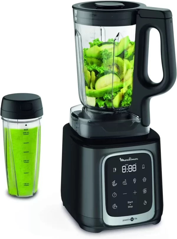 Moulinex Digital Blender LM91HD27, InfinyMix+, 1.75L Tritan Jar,Travel Cup, 5 Auto Programs + Manual Control - Image 7