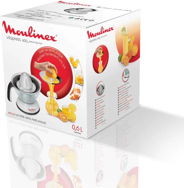 Moulinex Vitapress PC300B27, 0.6 Litre Citrus Press Juicer, 25W - Image 3