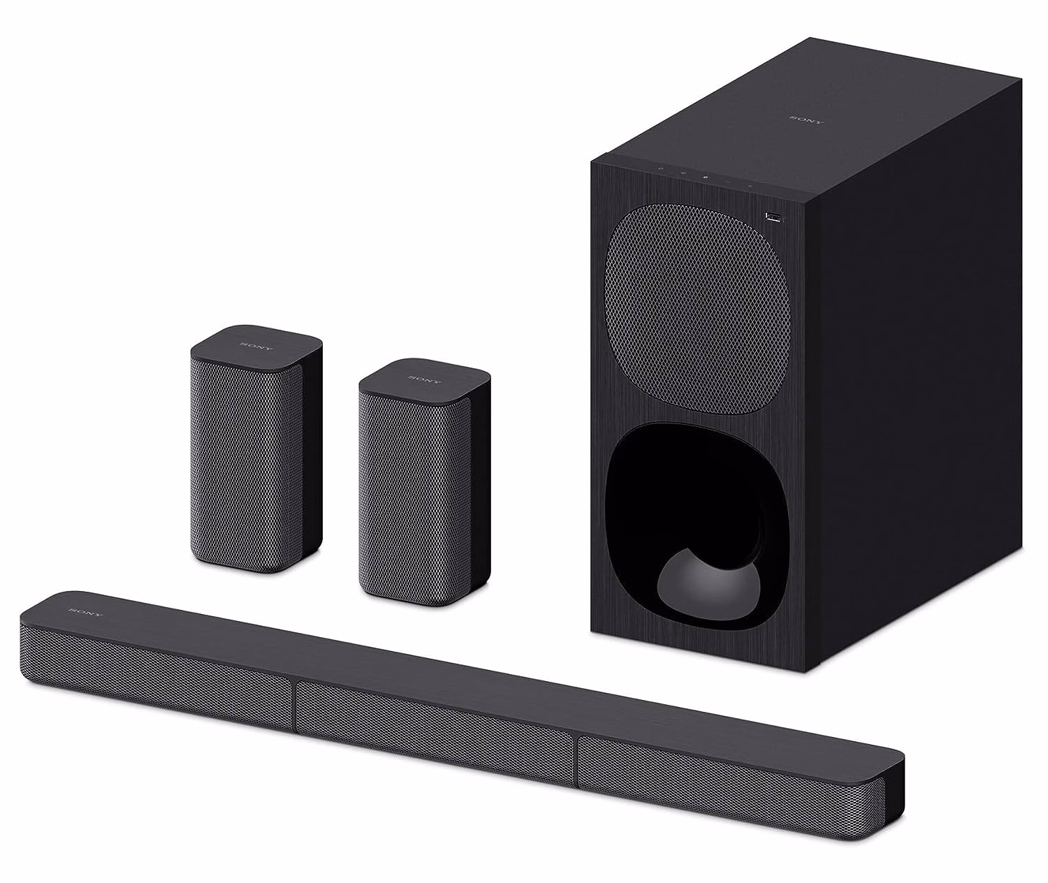 Sony HT-S20R Real 5.1ch Dolby Digital Soundbar, 5.1ch Home Theatre System ,400W, Bluetooth & USB Connectivity, HDMI & Optical - Black