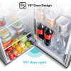Hisense 328L Double Door Fridge (Net 251L) RT328N4DGN, Top Mount Freezer, Frost-free Refrigerator – Silver - Image 3