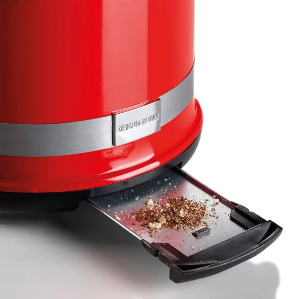 Ariete 0149R Moderna 2 Slice Toaster, Defrost, Heating & Cooking Function, Red - Image 3