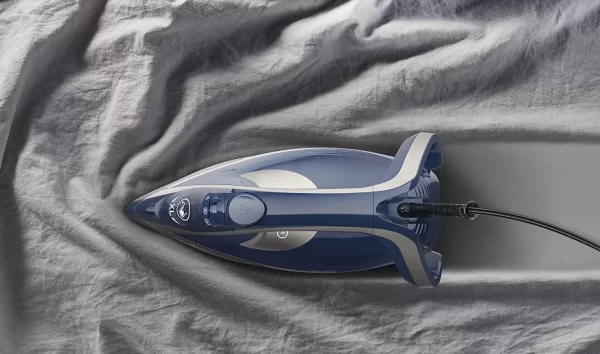 Tefal Smart Protect+ Steam Iron FV6872M0, 270 ml, 2800 Watts, Durilium Airglide Soleplate Technology - Blue & Silver - Image 2