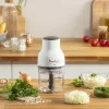 MOULINEX Moulinette Essential Chopper DJ520127, 300 Watts, Plastic,White/Black, - Image 5