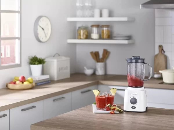 Kenwood Blender BLP41.HO, 650W Smoothie Blender, 1.5L With Extra Blender Jar, Grinder Mill, Grater Mill, Ice Crush Function - White - Image 5