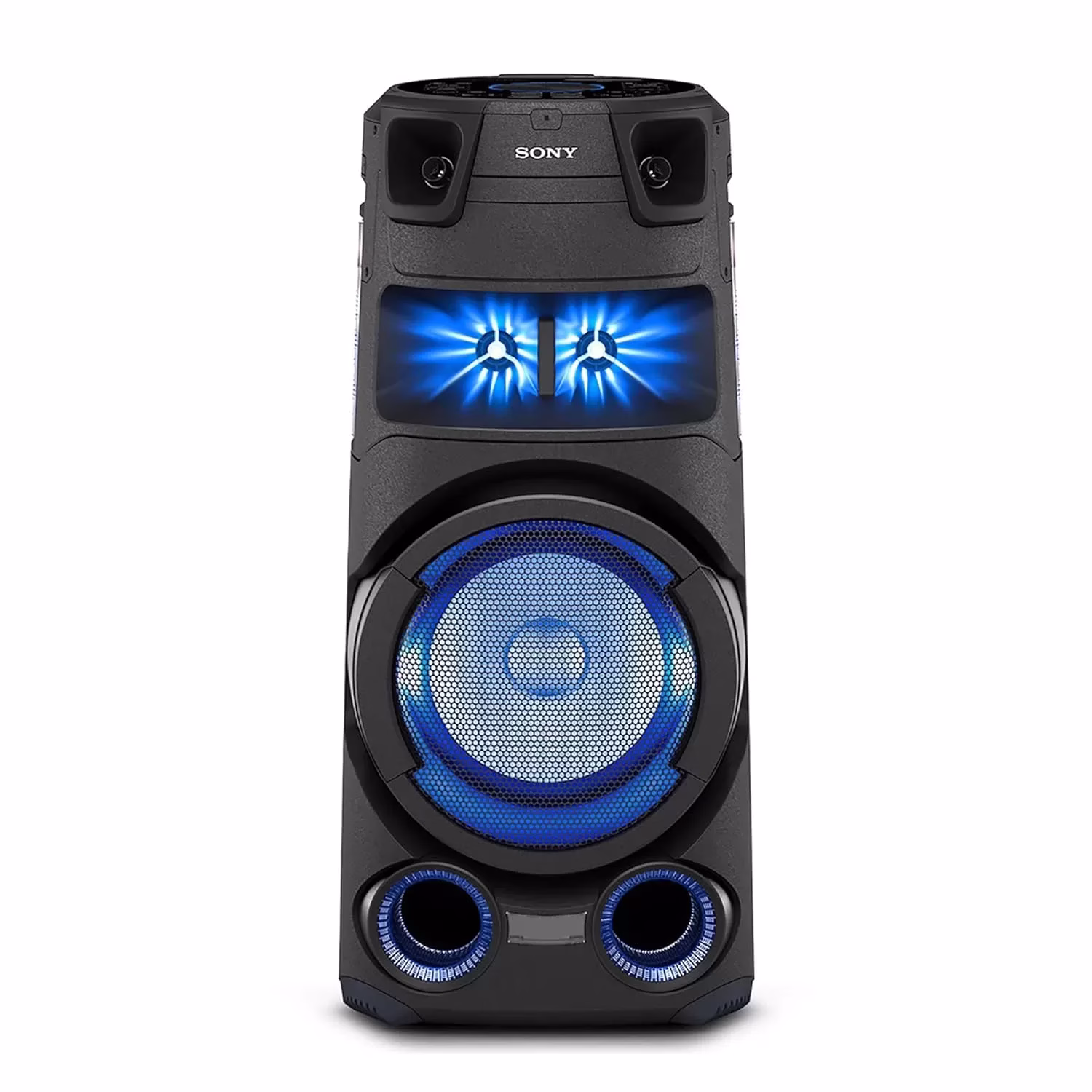 SONY MHC-V73D Wireless Bluetooth Party Speaker with Omnidirectional Party Sound, Light and CD player (Black)