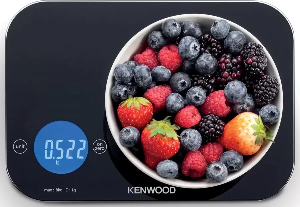 Kenwood Digital Kitchen Scale WEP50, 5G-8Kg Capacity  - Black - Image 3