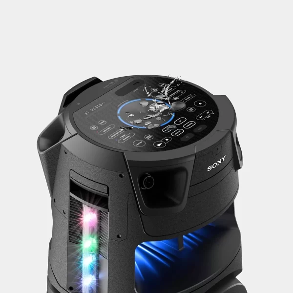 SONY MHC-V73D Wireless Bluetooth Party Speaker with Omnidirectional Party Sound, Light and CD player (Black) - Image 7