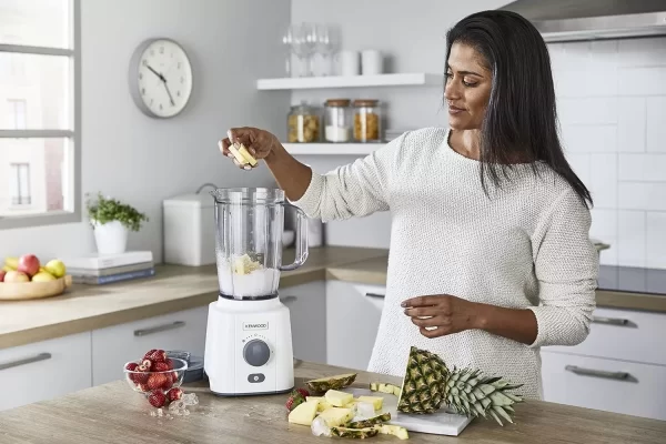 Kenwood Blender BLP41.HO, 650W Smoothie Blender, 1.5L With Extra Blender Jar, Grinder Mill, Grater Mill, Ice Crush Function - White - Image 10