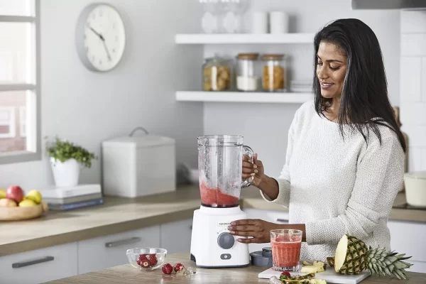 Kenwood Blender BLP41.HO, 650W Smoothie Blender, 1.5L With Extra Blender Jar, Grinder Mill, Grater Mill, Ice Crush Function - White - Image 6