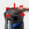SONY MHC-V73D Wireless Bluetooth Party Speaker with Omnidirectional Party Sound, Light and CD player (Black) - Image 4