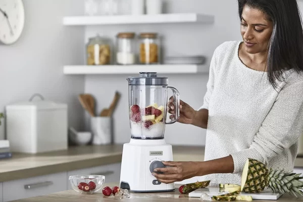 Kenwood Blender BLP41.HO, 650W Smoothie Blender, 1.5L With Extra Blender Jar, Grinder Mill, Grater Mill, Ice Crush Function - White - Image 8
