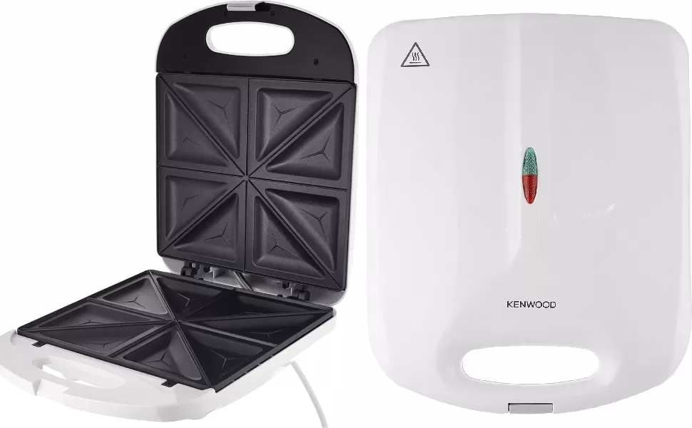 Kenwood SMP50 4 Slice Sandwich Maker 1200W - White