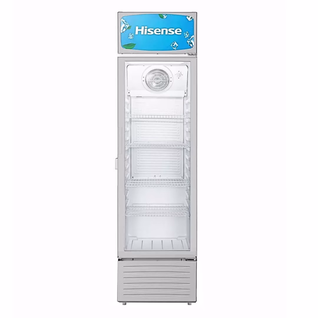 Hisense 370L Single Door Display Cooler | FL-37FC; Vertical Display Chiller, Single Showcase Display Refrigerator