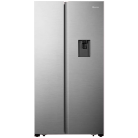 Hisense 670L Side-by-side Refrigerator With Water Dispenser RC-67WS4SB1 Refrigerator, Total No Frost – Silver