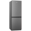 Hisense 231L Fridge, 2-Door Bottom Freezer Refrigerator, Energy Class A+, Reversible Door, LED Lighting, Mechanical Defrost, Silver, RB231D4S.