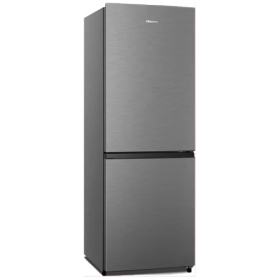 Hisense 231L Fridge, 2-Door Bottom Freezer Refrigerator, Energy Class A+, Reversible Door, LED Lighting, Mechanical Defrost, Silver, RB231D4S.