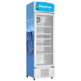 Hisense 300L Single Door Display Cooler | FL-30FC; Vertical Display Chiller, Single Showcase Display Refrigerator.