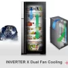 Hitachi 600L Fridge RV800PUN7KBSL, Double Door Top Mount Freezer, LED Control Panel, Inverter Compressor, Frost Free Refrigerator - Brilliant Silver - Image 5