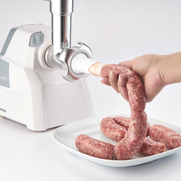 Kenwood Meat Grinder MGP40, 2100W Meat Mincer, Kebbe Maker, Sausage Maker, Biscuit Attachment - White - Image 2