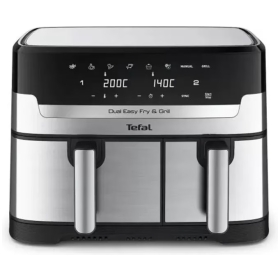 Tefal 8.3L Easy Fry Dual Air Fryer & Grill EY905D40