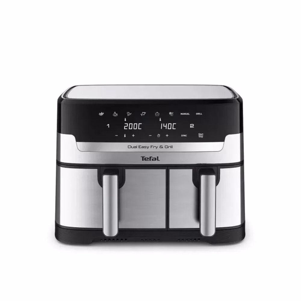 Tefal 8.3L Easy Fry Dual Air Fryer & Grill EY905D40