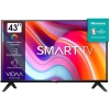 Hisense 43" 43A4GS Full HD Smart TV VIDAA, Inbuilt Free To Air Decoder, Netflix, Youtube, Chromecast Built-In - Black