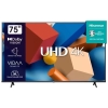 Hisense 75" 75A7KS UHD 4K Smart TV VIDAA, Inbuilt Free To Air Decoder, HDMI, USB, Youtube, Netflix, Built in Chromecast - Black